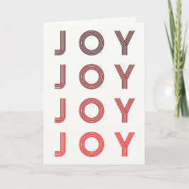 Cartes Pour Fêtes Annuelles Rétro Joy | Photo moderne Holiday