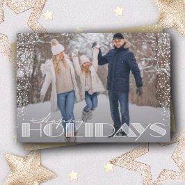 Cartes Pour Fêtes Annuelles Retro Joyeuses Vacances Typographie Noël