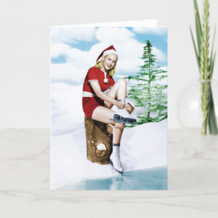 Cartes Pour Fêtes Annuelles Retro Joyeux Noël 1940