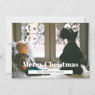 Cartes Pour Fêtes Annuelles Retro Joyeux Noël Famille Photo