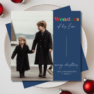 Cartes Pour Fêtes Annuelles Retro Merveilles De Son Amour Noël Religieux