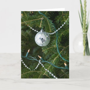 Cartes Pour Fêtes Annuelles Rétro ornement vintage Holida de Noël de boule de
