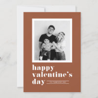 Retro Typographie Terracotta Photo Saint Valentin