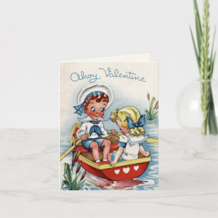 Cartes Pour Fêtes Annuelles Rétro Valentine Card