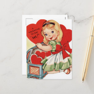 Cartes Pour Fêtes Annuelles retro vintage Valentine