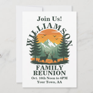 Cartes Pour Fêtes Annuelles Réunion de famille rustique sauvage