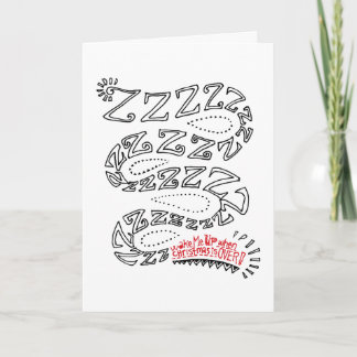 Cartes Pour Fêtes Annuelles Réveille-moi quand Noël sera terminé !
