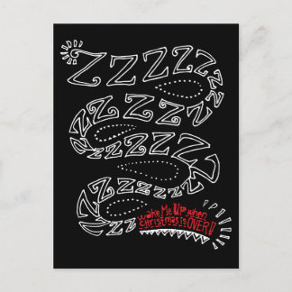 Cartes Pour Fêtes Annuelles Réveillez-moi quand Noël sera terminé !