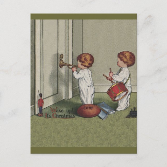 Cartes Pour Fêtes Annuelles Réveillez-vous son joli enfant de Noël (Devant)