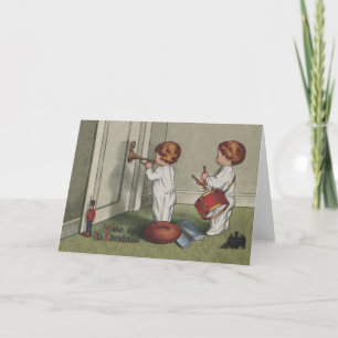 Cartes Pour Fêtes Annuelles Réveillez-vous son joli enfant de Noël