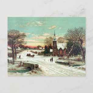 Cartes Pour Fêtes Annuelles Réveillon de Noël 1898
