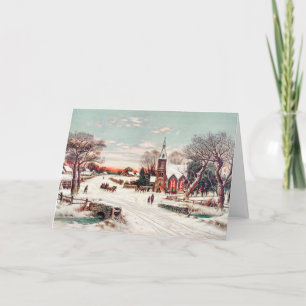 Cartes Pour Fêtes Annuelles Réveillon de Noël par Hoover & Son Peinture Holida