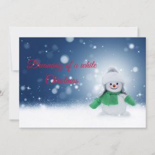 Cartes Pour Fêtes Annuelles Rêver De Citation De Noël Blanche