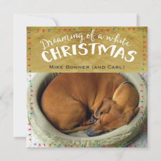 Cartes Pour Fêtes Annuelles Rêver de Noël blanc