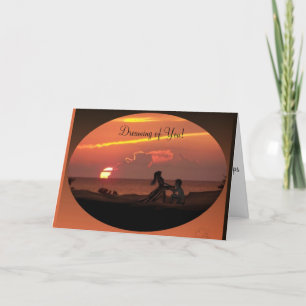 Cartes Pour Fêtes Annuelles Rêver de vous