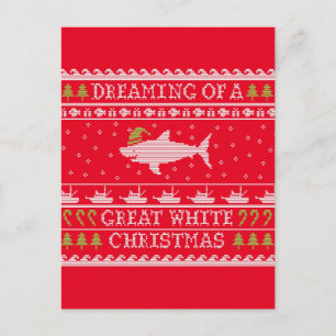 Cartes Pour Fêtes Annuelles Rêver d'un grand pull blanc Noël blanc