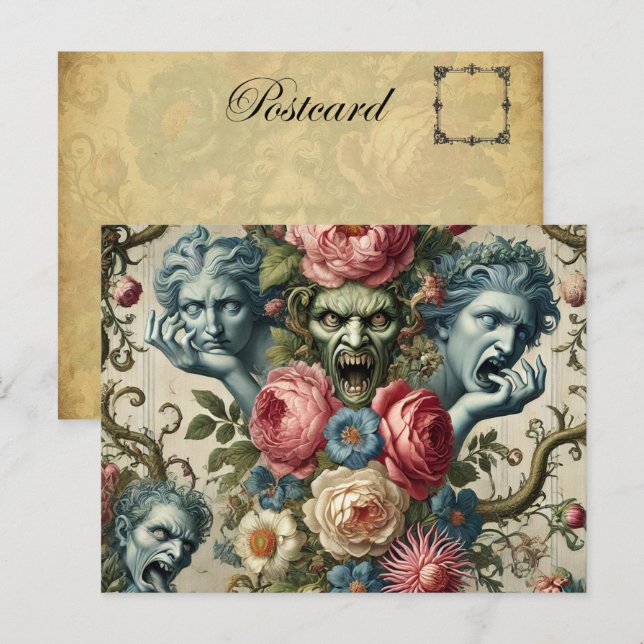 Cartes Pour Fêtes Annuelles Rhapsody Road – Victorien gothique (Devant / Derrière)