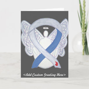 Cartes Pour Fêtes Annuelles Ribbon de sensibilisation au diabète IDDM Angel Ca