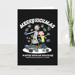Cartes Pour Fêtes Annuelles Rick et Morty   Joyeux Rickmas présents