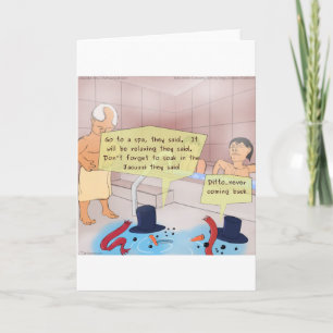 Cartes Pour Fêtes Annuelles Rick London Comic Snowman Dons Amusants