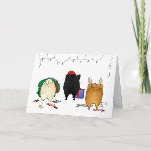 Cartes Pour Fêtes Annuelles Rien n'aboutent Noël de Pomeranian