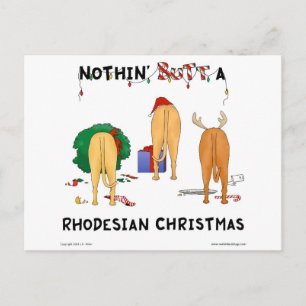 Cartes Pour Fêtes Annuelles Rien n'aboutent Noël de Rhodesian