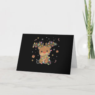 Cartes Pour Fêtes Annuelles Rindeer Joyeux Noël Animaux d'hiver Cerf