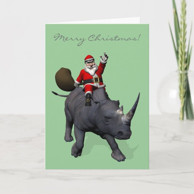 Cartes Pour Fêtes Annuelles Ríos Ríos Rhinoceros (Devant)
