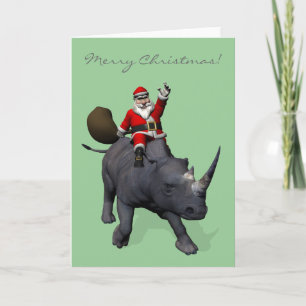 Cartes Pour Fêtes Annuelles Ríos Ríos Rhinoceros