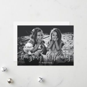 Cartes Pour Fêtes Annuelles Rire tout le chemin Photo Noël