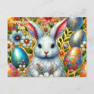 CARTES POUR FÊTES ANNUELLES RITA ~ HAPPY EASTER BUNNY GREETING ~