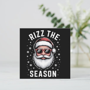 Cartes Pour Fêtes Annuelles Rizz la Saison Noël Silly Christmas Drôle de Père 