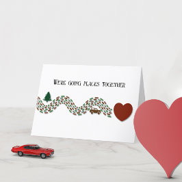 Cartes Pour Fêtes Annuelles Road Trip Valentine's Day Card