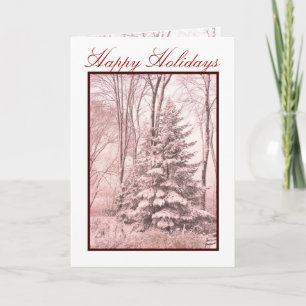 Cartes Pour Fêtes Annuelles ROBES D'HIVER ~ Rouge