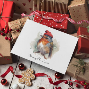 Cartes Pour Fêtes Annuelles Robin Winter Delight, sur mesure