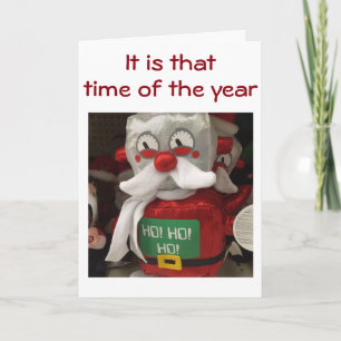 CARTES POUR FÊTES ANNUELLES ROBOT DE NOËL ENVOIE LA JOIE DES FÊTES