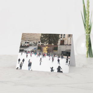 Cartes Pour Fêtes Annuelles Rockefeller Center Joyeux Noël Ice Rink NYC