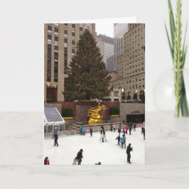 Cartes Pour Fêtes Annuelles Rockefeller Centre patinoire NYC Noël