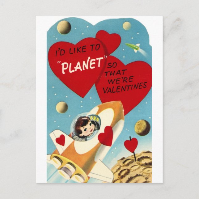 Cartes Pour Fêtes Annuelles Rocket Valentine (Devant)