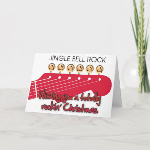 Cartes Pour Fêtes Annuelles Rockin' Christmas with Guitar Christmas