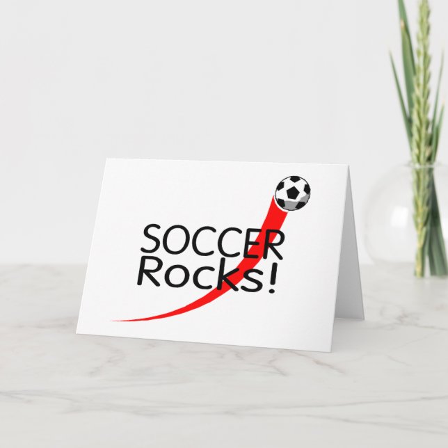 Cartes Pour Fêtes Annuelles Rocks de football (Devant)