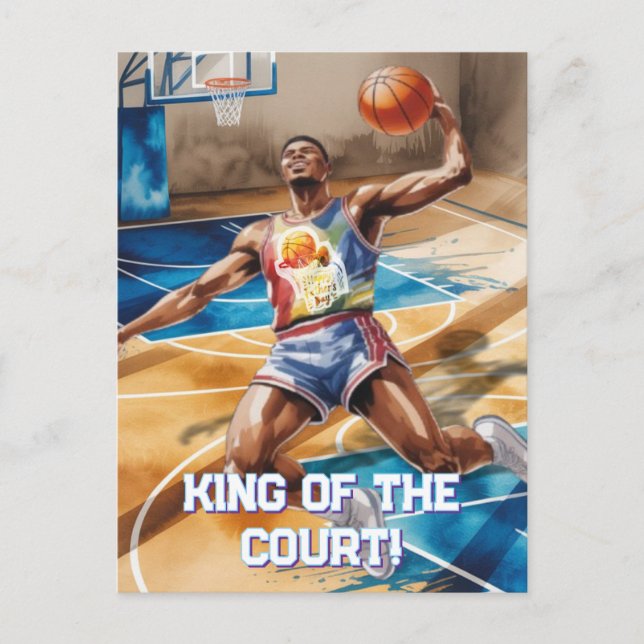 Cartes Pour Fêtes Annuelles Roi de la cour ! (Devant)