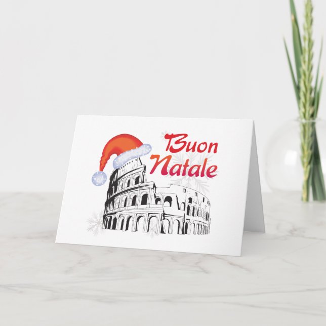 Cartes Pour Fêtes Annuelles Roma Buon Natale (Devant)