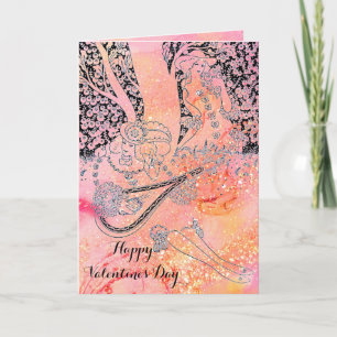CARTES POUR FÊTES ANNUELLES ROMANCE DE LA JOURNÉE DE VALENTINE, AMOUREUX ROMAN
