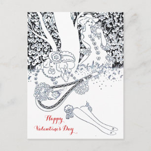 CARTES POUR FÊTES ANNUELLES ROMANCE DE LA JOURNÉE DE VALENTINE, AMOUREUX ROMAN