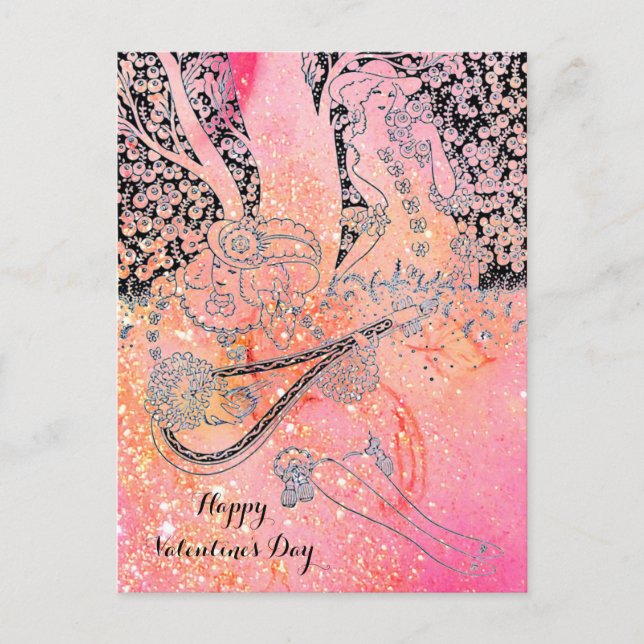 CARTES POUR FÊTES ANNUELLES ROMANCE DE LA JOURNÉE DE VALENTINE, AMOUREUX ROMAN (Devant)