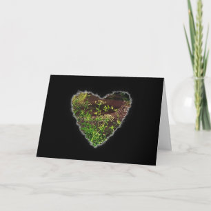 Cartes Pour Fêtes Annuelles Romance de la Saint-Valentin au cœur vert