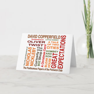Cartes Pour Fêtes Annuelles Romans de Charles Dickens