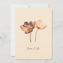 Cartes Pour Fêtes Annuelles Romantic Flowers in Love – Botanical Fantasy Boho