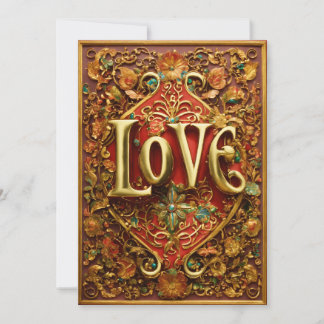 Cartes Pour Fêtes Annuelles Romantic Love Greeting Card for Couples